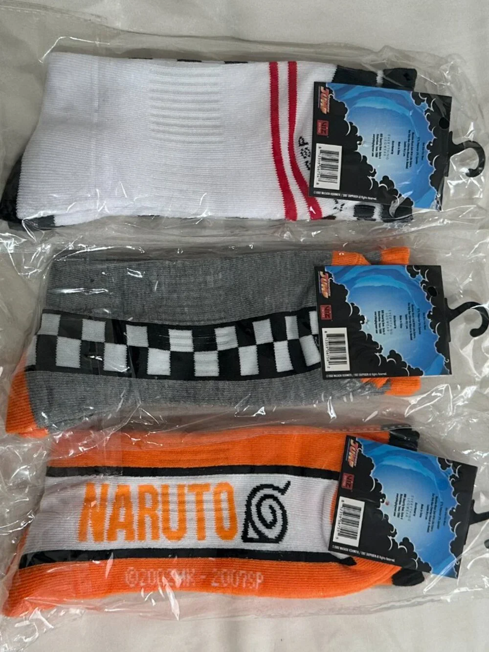 Naruto Shippuden 3 Pairs Athletic Socks (Unisex)